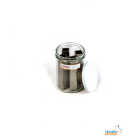 Glass scentjar incl. 4 RVS sortingtubes